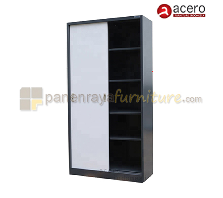 Panen Raya Furniture Lemari Arsip Besi Acero AA 36SL Grey-Light Grey 85x40x180