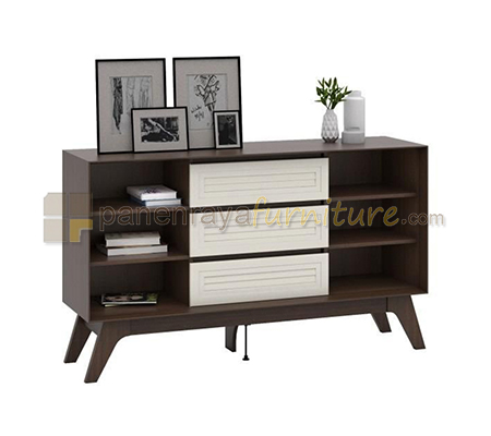 Panen Raya Furniture Credenza Graver CRD 2189 Colombia Walnut 140x40x80