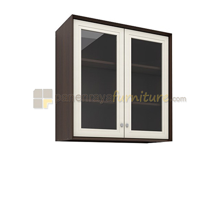 Panen Raya Furniture Rak Dapur Atas Graver KSA 2162 Colombia Walnut 80x35x80