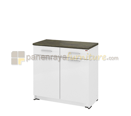 Panen Raya Rak Dapur Bawah Activ Kofi KSB 222 White Glossy 800x400x825