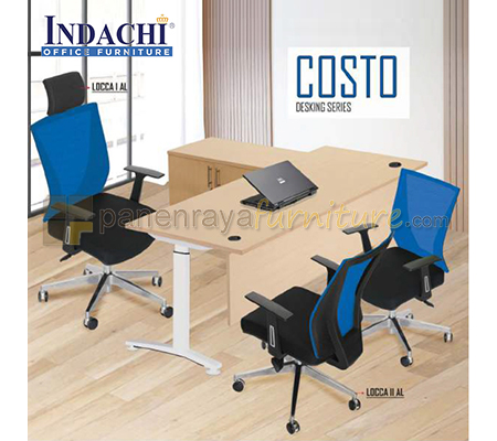 Panen Raya Furniture Meja Kantor Direktur Indachi Costo DD 180 Plus CR CT 180x75x75 Melamine