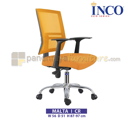 Panen Raya Furniture Kursi Kantor Indachi Inco Malta I CR (Black)