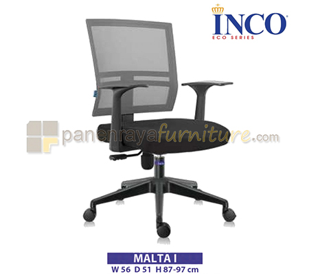 Panen Raya Furniture Kursi Kantor Indachi Inco Malta I (Black)