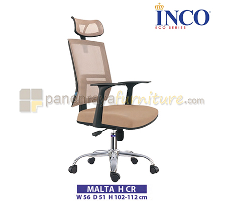 Panen Raya Kursi Kantor Indachi Inco Malta H CR (Black)