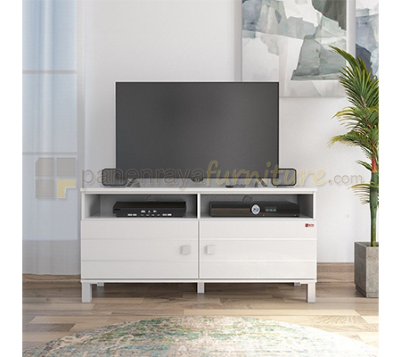 Panen Raya Furniture Meja TV Activ Nexa RTV 124 White Glossy 120x40x58