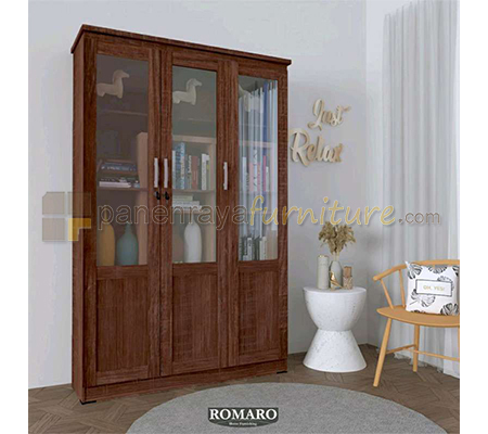 Panen Raya Lemari Pajangan Romaro LHS 0704 French Walnut