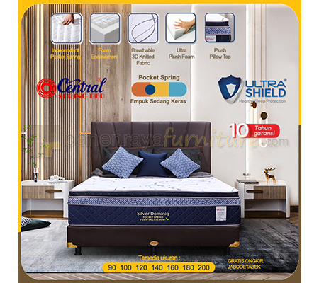 Panen Raya Central Silver Dominiq Pocket Spring Gemini Full Set