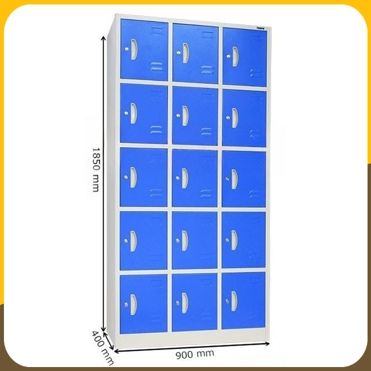 Panen Raya Furniture Locker Besi Kozure KL 15 Blue 900x400x1850