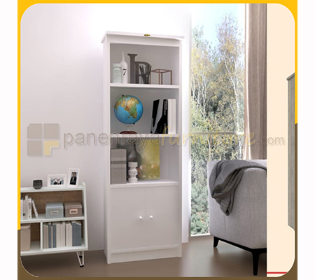 Panen Raya Lemari Buku Romaro RB 04 White