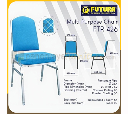 Panen Raya Furniture Kursi Susun Futura FTR 426 Chrome