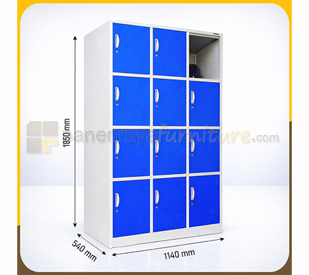 Panen Raya Locker Besi Kozure KL 12WX Blue 1140x540x1850