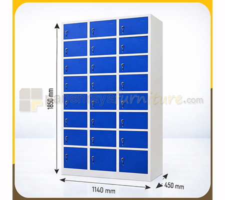 Panen Raya Locker Besi Kozure KL 24WX Blue 1140x450x1850