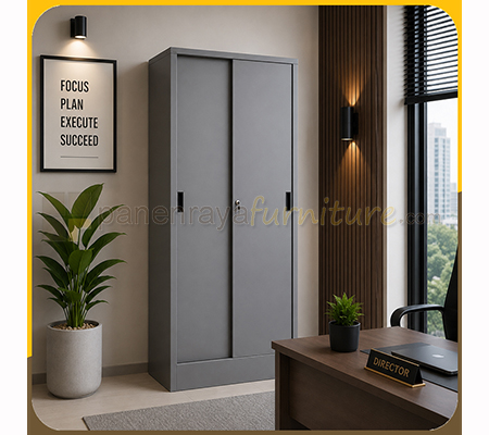 Panen Raya Furniture Lemari Arsip Besi VIP V 603 Grey 90x45x183