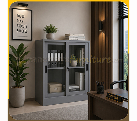 Panen Raya Furniture Lemari Arsip Besi VIP V 601 Grey 900x450x915
