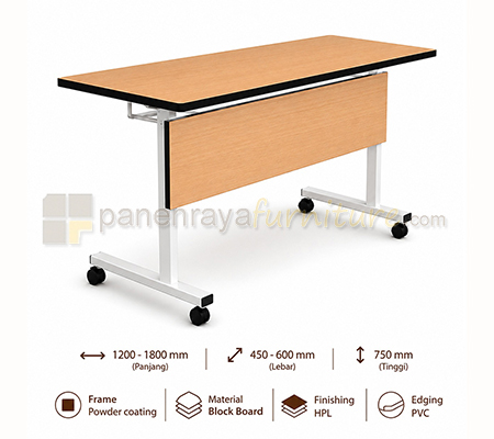 Panen Raya Furniture Meja Lipat Polaris FTM-I-1245-BM / FTM-I-1260-BM / FTM-I-1545-BM / FTM-I-1560-BM / FTM-I-1845-BM / F