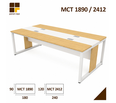 Panen Raya Furniture Meja Meeting Persegi QBIC MCT 1890 / MCT 2412 Maple