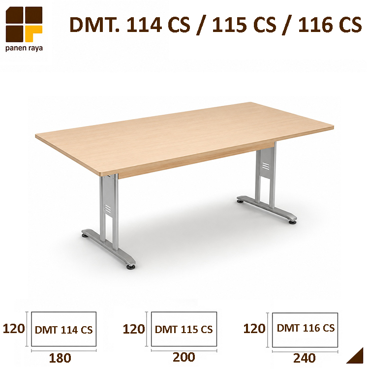 Panen Raya Meja Meeting Persegi Indachi Casa DMT 114 CS / DMT 115 CS / DMT 116 CS Maple
