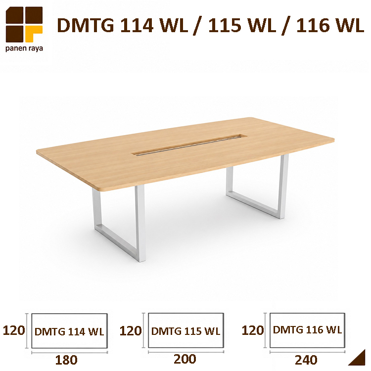 Panen Raya Meja Meeting Persegi Indachi Wilson DMTG 114 WL / DMTG 115 WL / DMTG 116 WL Maple