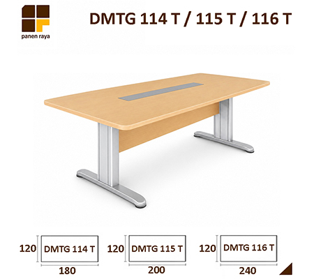 Panen Raya Meja Meeting Persegi Indachi Titanium DMTG 114 T / DMTG 115 T / DMTG 116 T Maple 