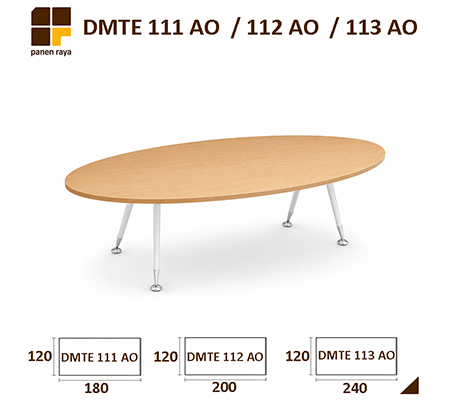 Panen Raya Meja Meeting Elips Indachi A One DMTE 111 AO / DMTE 112 AO / DMTE 113 AO Maple