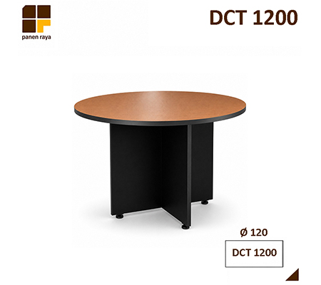 Panen Raya Meja Meeting Bundar Euro DCT 1200 Cherry Black D.120x75