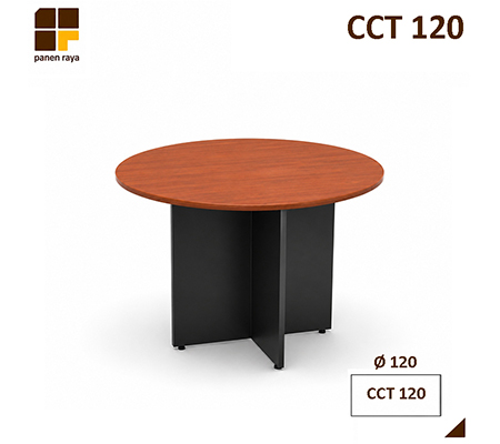Panen Raya Meja Meeting Bundar Modera CCT 120 Cherry D.120x75