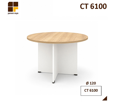 Panen Raya Meja Meeting Bundar HighPoint Six CT 6100 Cappucinno D.120x75