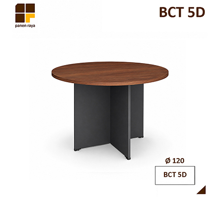 Panen Raya Meja Meeting Bundar HighPoint Five BCT 5D European Walnut D.120x75 