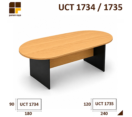 Panen Raya Meja Meeting Oval UNO UCT 1734 / UCT 1735 Beech
