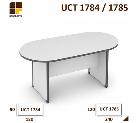 Panen Raya Meja Meeting Oval UNO UCT 1784 / UCT 1785 Grey