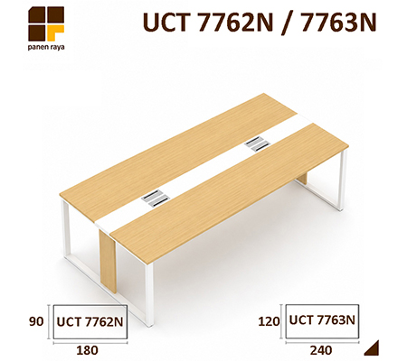 Panen Raya Meja Meeting Persegi UNO UCT 7762N / UCT 7762N Maple White