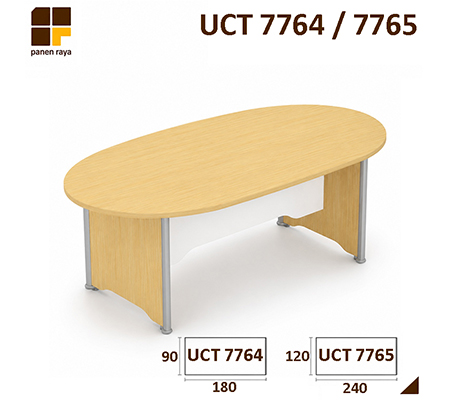Panen Raya Meja Meeting Oval UNO UCT 7764 / UCT 7765 Maple 