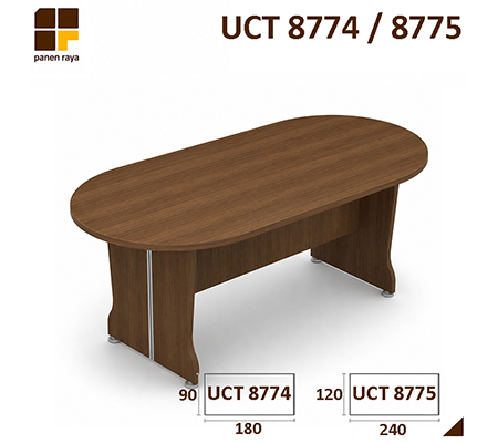 Panen Raya Meja Meeting Oval UNO UCT 8774 / UCT 8775 Walnut