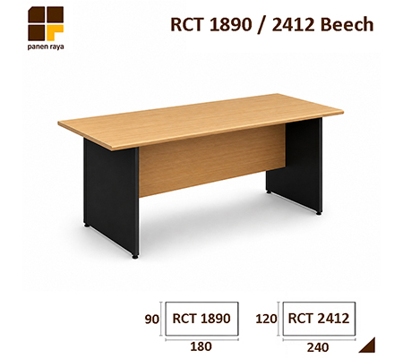 Panen Raya Meja Meeting Persegi Euro RCT 1890 / RCT 2412 Beech-Black