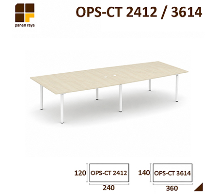 Panen Raya Meja Meeting Persegi Modera OPS CT 2412 / OPS CT 3614 Pure Teak