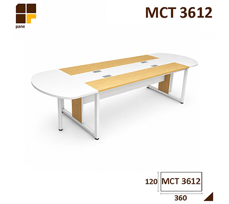 Panen Raya Meja Meeting Oval QBIC MCT 3612 Maple 360x120x75