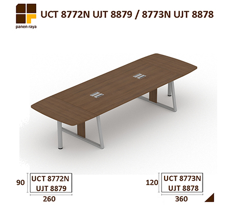 Panen Raya Meja Meeting Persegi Uno UCT 8772N - UJT8879 / UCT 8773N - UJT8878  Walnut 