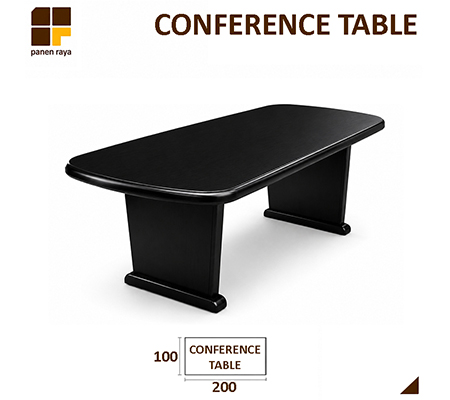 Panen Raya Meja Meeting Oval Minnoti Conference Table Mahogany 200X100x75