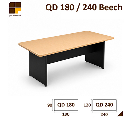 Panen Raya Meja Meeting Persegi Lunar QD 180 / QD 240 Beech