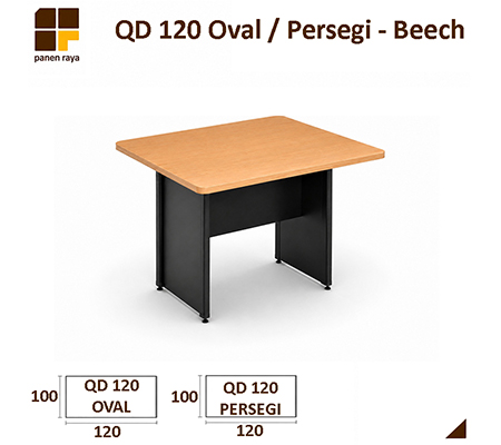 Panen Raya Meja Meeting Persegi Lunar QD 120 Beech / Cherry