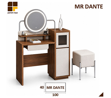 Panen Raya Meja Rias Siantano MR Dante 100x40x140 Romanian Walnut