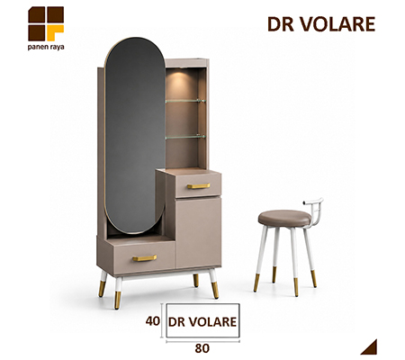 Panen Raya Meja Rias Siantano DR Volare 80x40x180 Colt Beige-Pastel Grey