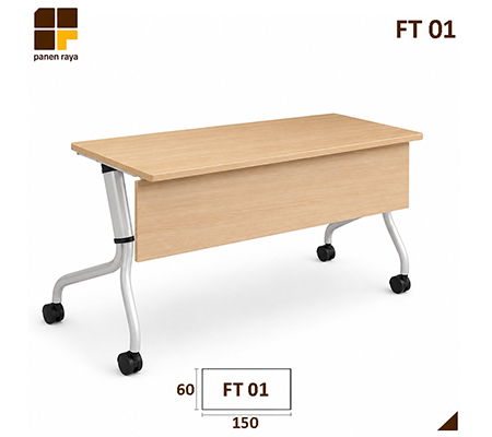 Panen Raya Furniture Meja Lipat Indachi FT 01 Maple 150X60X75
