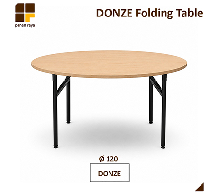 Panen Raya Furniture Meja Lipat Indachi Inco Donze Folding Table D.120x75
