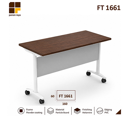 Panen Raya Furniture Meja Lipat Modera FT 1661 Walnut 160x60x75