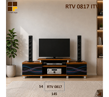 Panen Raya Furniture Meja TV Romaro RTV 0817 Italian Walnut 145x40x54