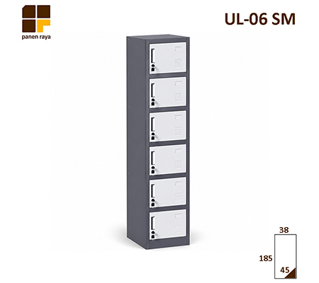 Panen Raya Locker Besi Uno UL 06 SM 380x450x1850 Grey White