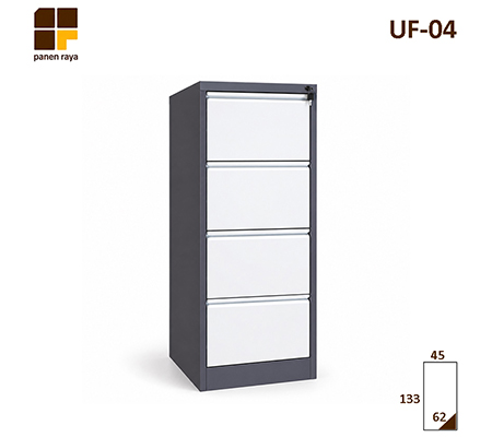 Panen Raya Filling Cabinet Besi Uno UF 04 450x620x1330 Grey White