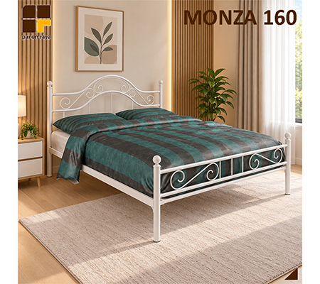 Panen Raya Ranjang Besi Orbitrend Monza 160 White 160x200