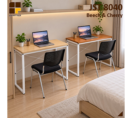 Panen Raya Furniture Meja Tulis Euro JADE JST 8040 Beech-White | Cherry-White 80x40x75 